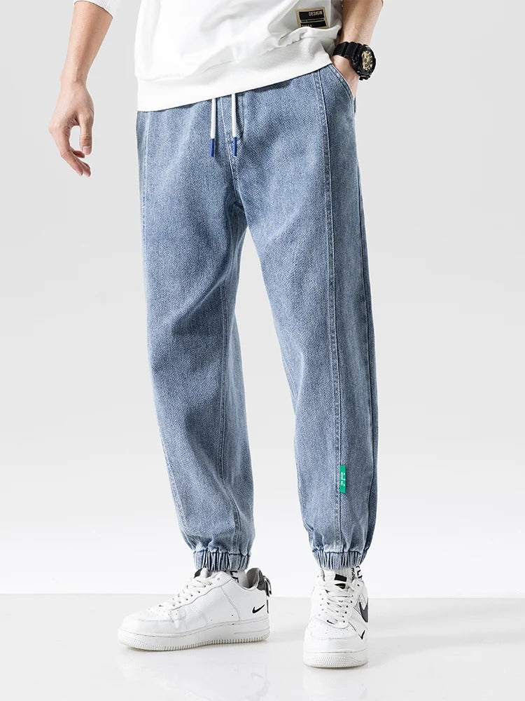 MILO - Heren relaxed fit denim jogger broek voor comfort en stijl