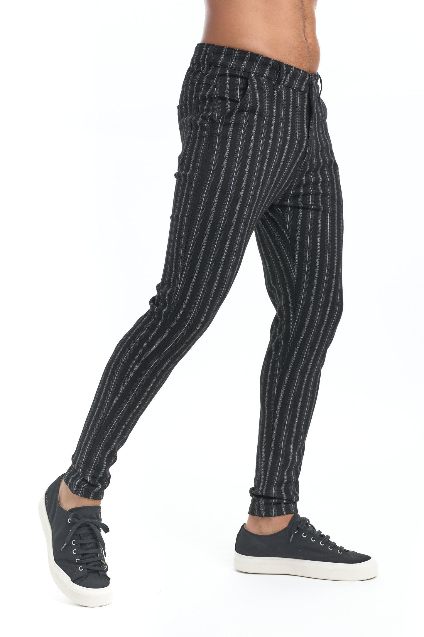 DEXTER - Krijtstreep jogger broek voor een stijlvolle casual look