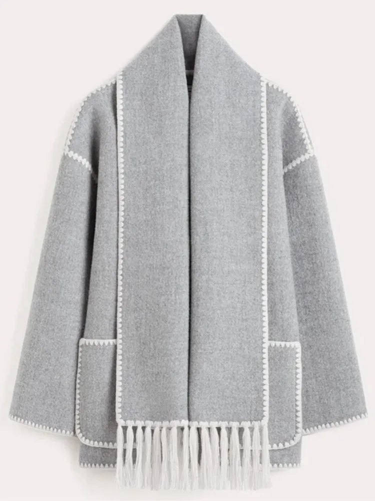 CELIA - Oversized stijlvolle warme sjaaljas voor dames