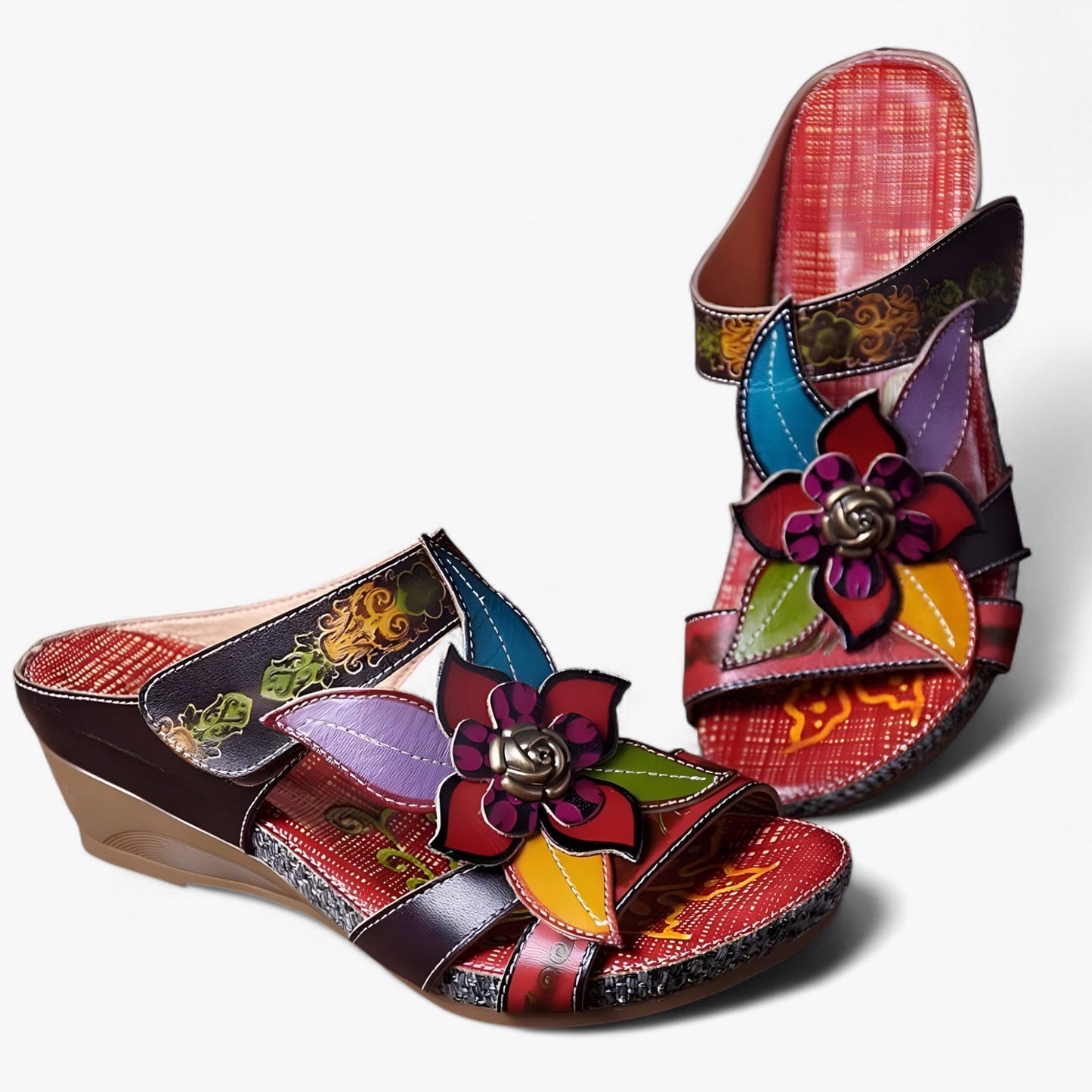 Bohemien sandalen met handgemaakte details – SolaraBloom - Glamorix