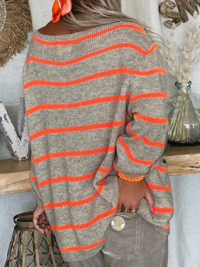 CELINA - Losvallende gestreepte trui voor een casual en stijlvolle look
