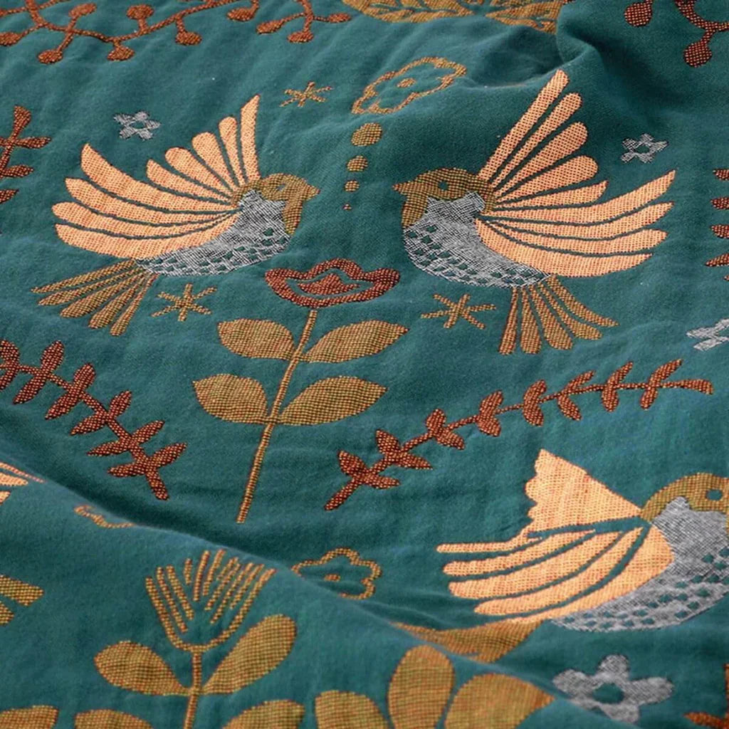 NordicNest – Omkeerbare Scandinavische Vogel Deken