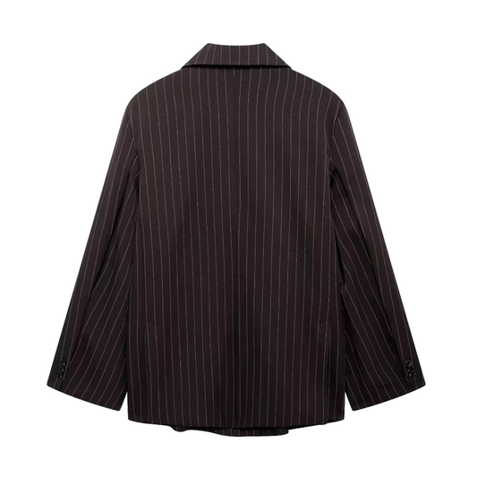 LYRA - Chique oversized blazer met stijlvolle strepen