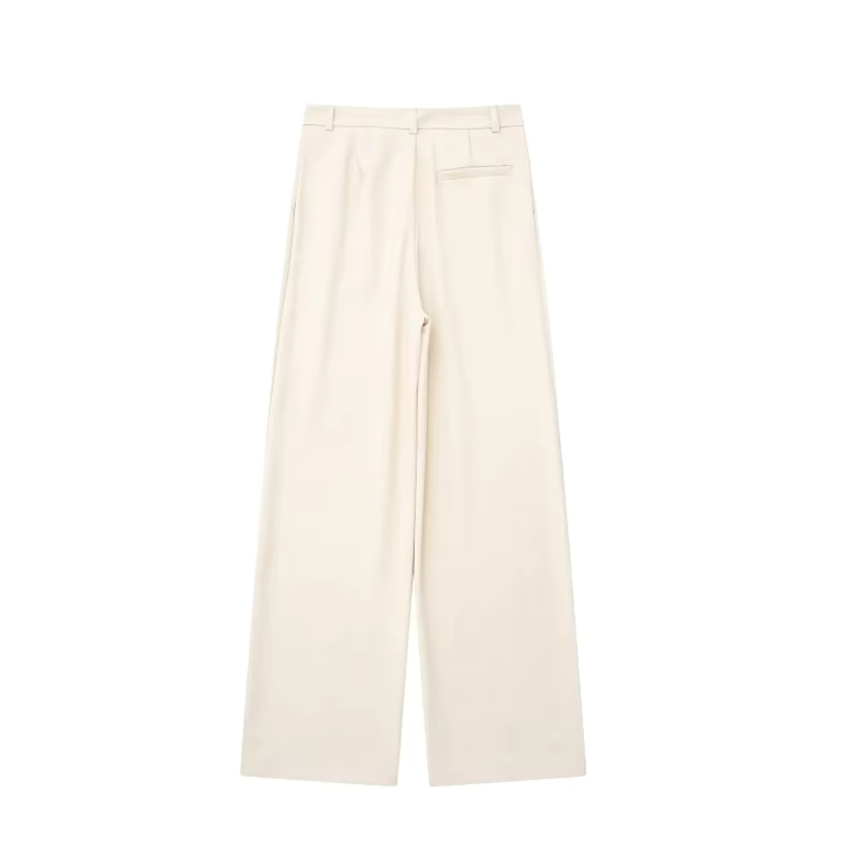 LIV - Elegante broek met ritssluiting aan de voorkant in beige