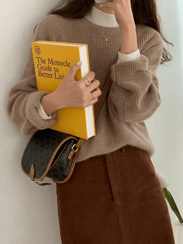 MINIMAL MILA - Minimalistische Ronde Hals Pullover