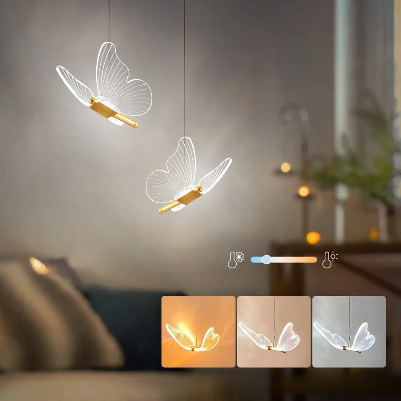 BUTTERFLYGLEAM – LED hanglampen in vlindervorm