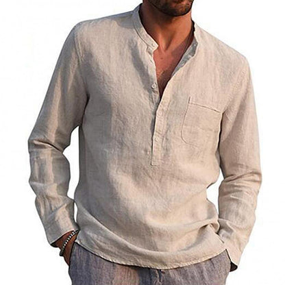 HARRISON - Casual herenoverhemd met lange mouwen