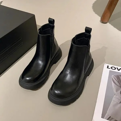 DORETTA - Leren dames Chelsea boots met antislip zool