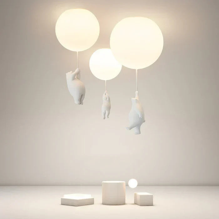 BearBright – Kinder Plafondlamp met Beer en Ballon