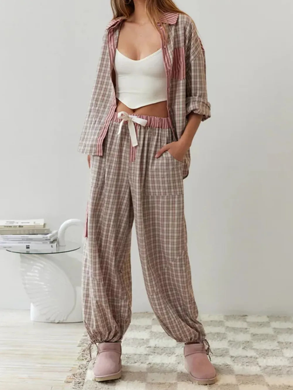 COSYCOTTON – Tweedelige Pyjama Set van Zacht en Stretchy Katoen