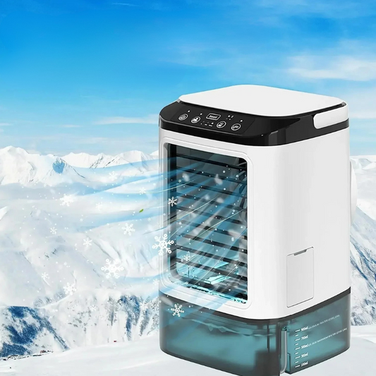 Draagbare mini-airco met ultrasone koeling en 3 standen – POLARIS COOL - Glamorix