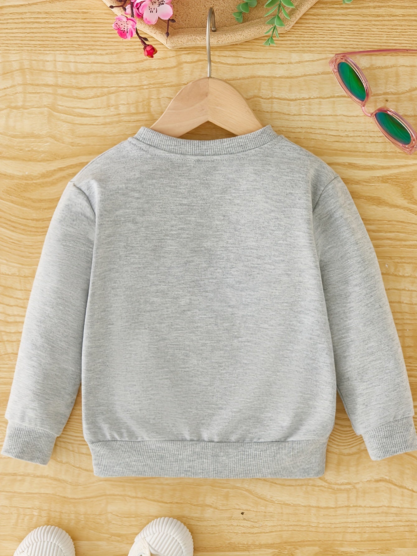 BELLA - Meisjes sweatshirt met eenhoornprint en ronde hals