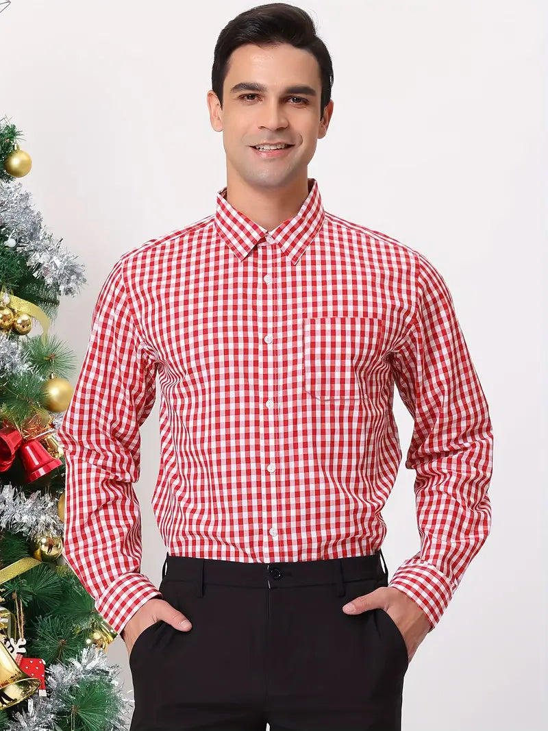 JULIAN - Klassiek geruit herenoverhemd met tijdloze charme