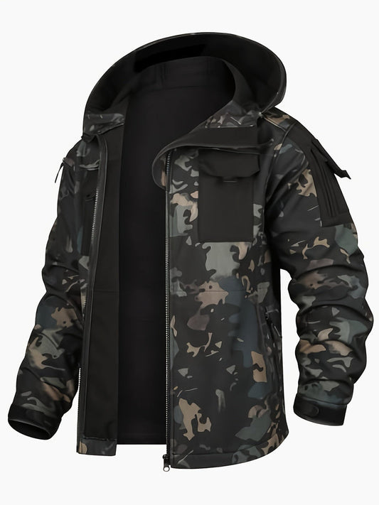 RANGER - Heren utility jas met camouflageprint en capuchon