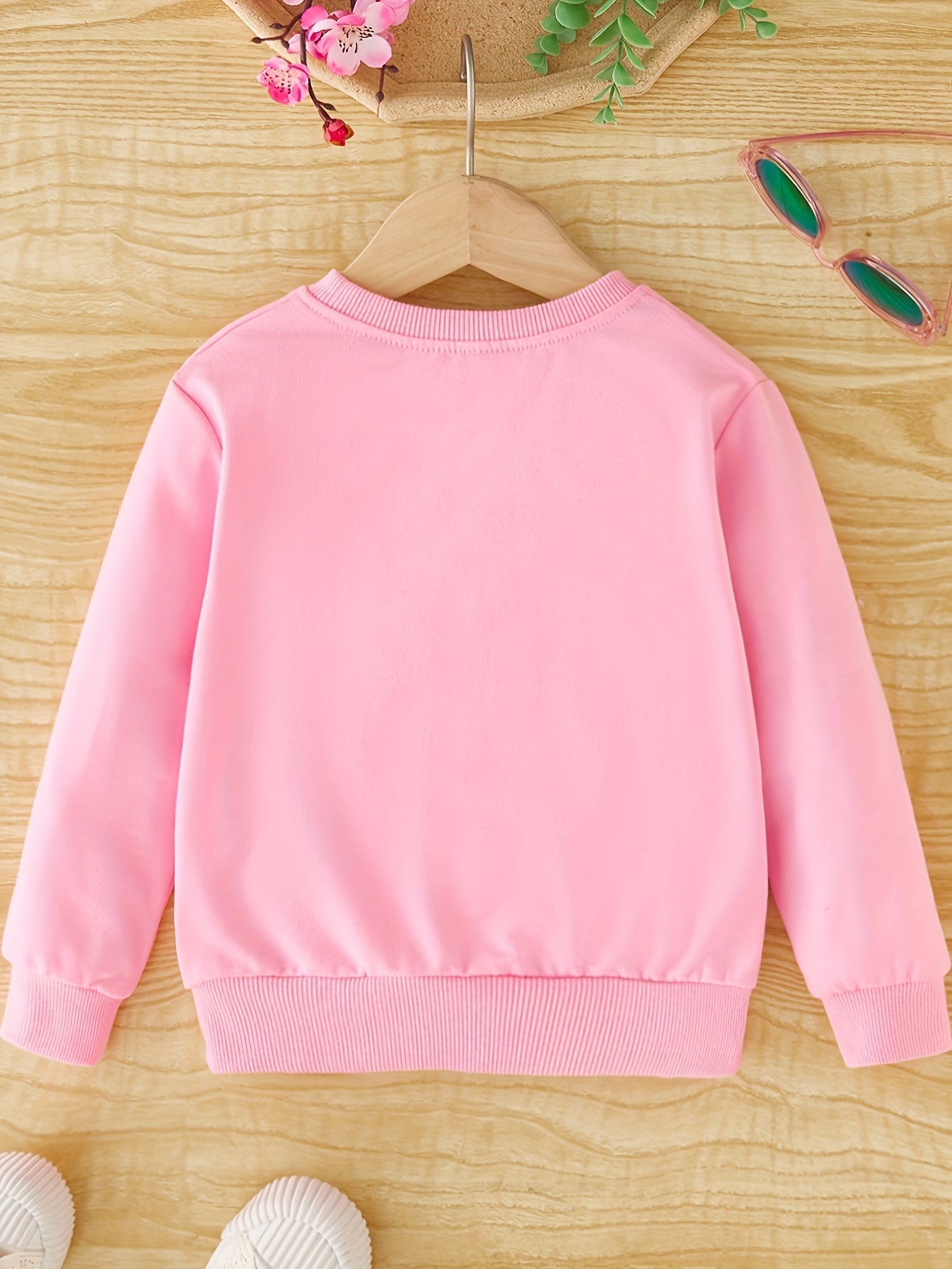 BELLA - Meisjes sweatshirt met eenhoornprint en ronde hals