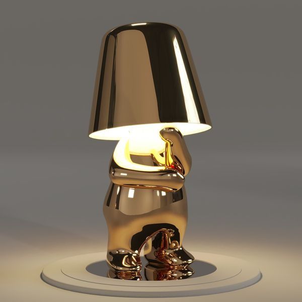 GOLDENLUX – Gouden touch-actieve bureaulamp