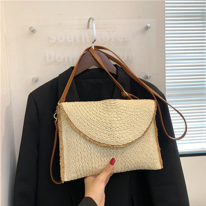 Handgemaakte geweven strandtas voor dames – Solenya BeachWeave - Glamorix