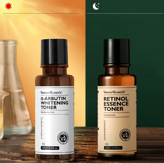 Arbutin & Retinol toner duo voor hydratatie en anti-aging – LUMINA AGEDEFY DUO - Glamorix