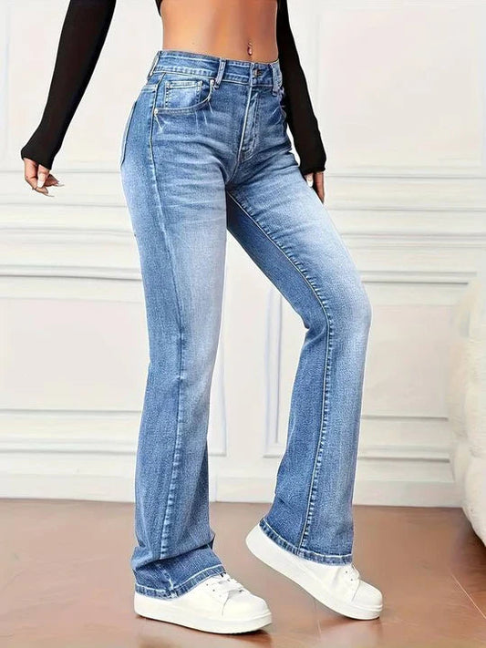 VIOLA - High-waisted flared jeans voor dames
