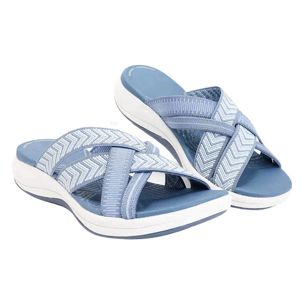 Zomerse dames sandalen met schokdempend foam voetbed – AerisSoft - Glamorix