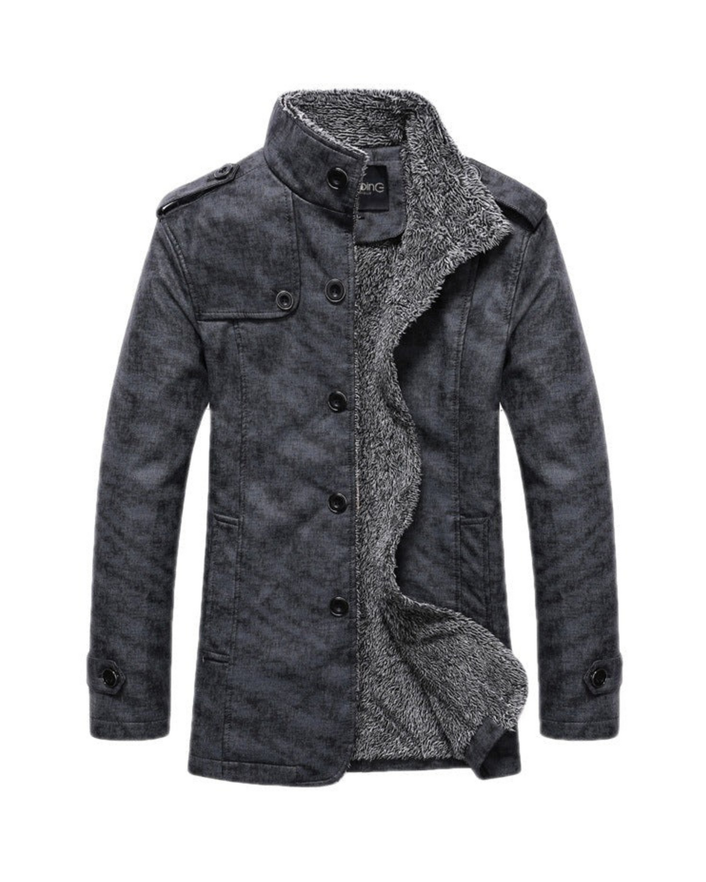 LEON - Heren winterjas met knoopsluiting