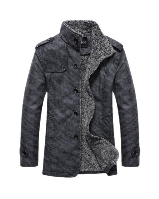 LEON - Heren winterjas met knoopsluiting
