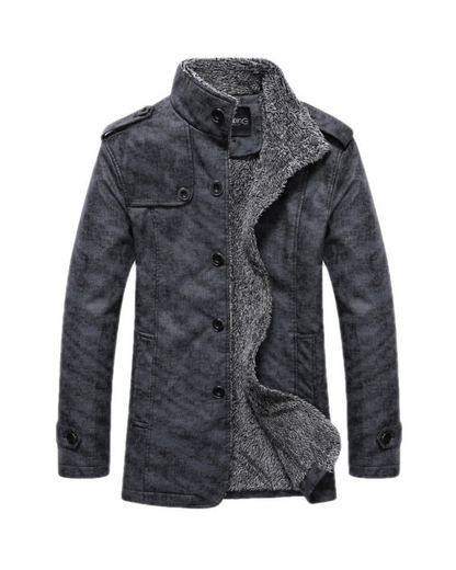 LEON - Heren winterjas met knoopsluiting