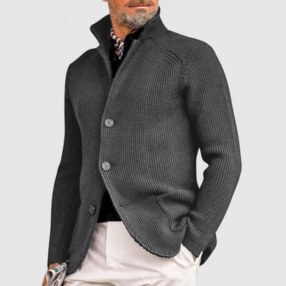 EVAN - Gebreid vest met knoopsluiting voor heren