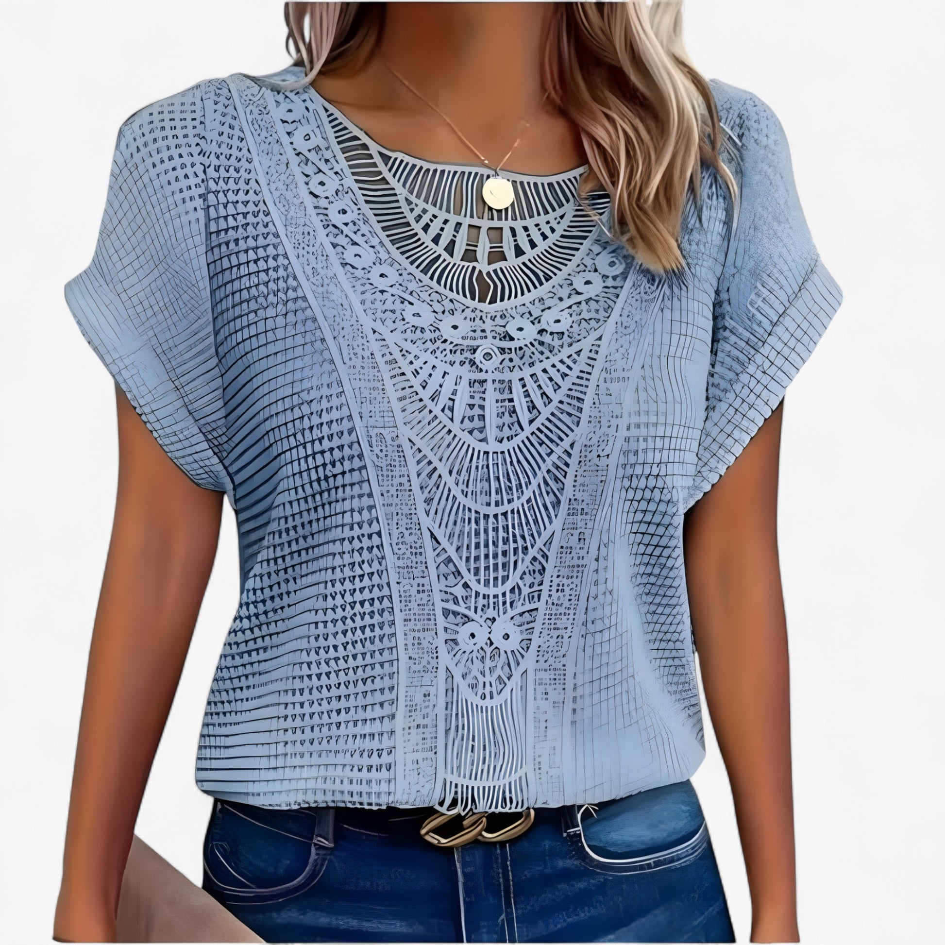 Chique kanten top voor tijdloze elegantie – BellezaLace - Glamorix