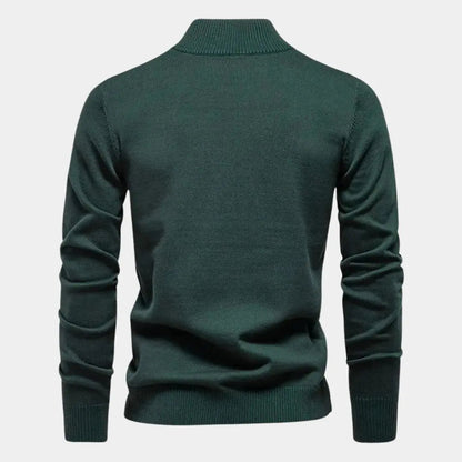 FINN – Slim fit herentrui met halve rits en moderne klasse