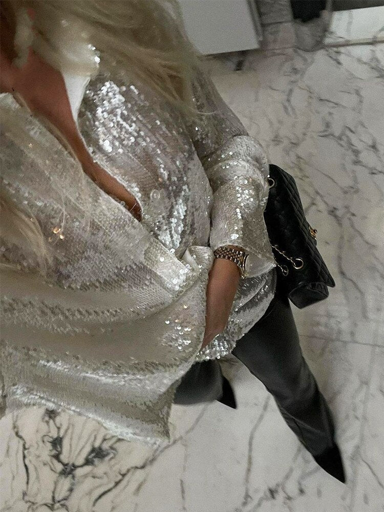 Glamoureuze glitter jurk voor speciale gelegenheden – StellaLuxe - Glamorix