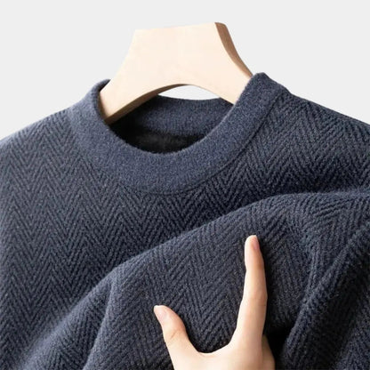 NATHAN – Casual getailleerde herentrui met moderne fit