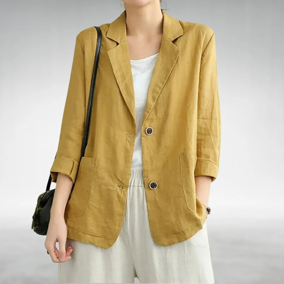 Imelda - Losvallend dames colbert met casual snit - Glamorix