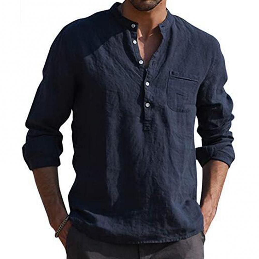 HARRISON - Casual herenoverhemd met lange mouwen
