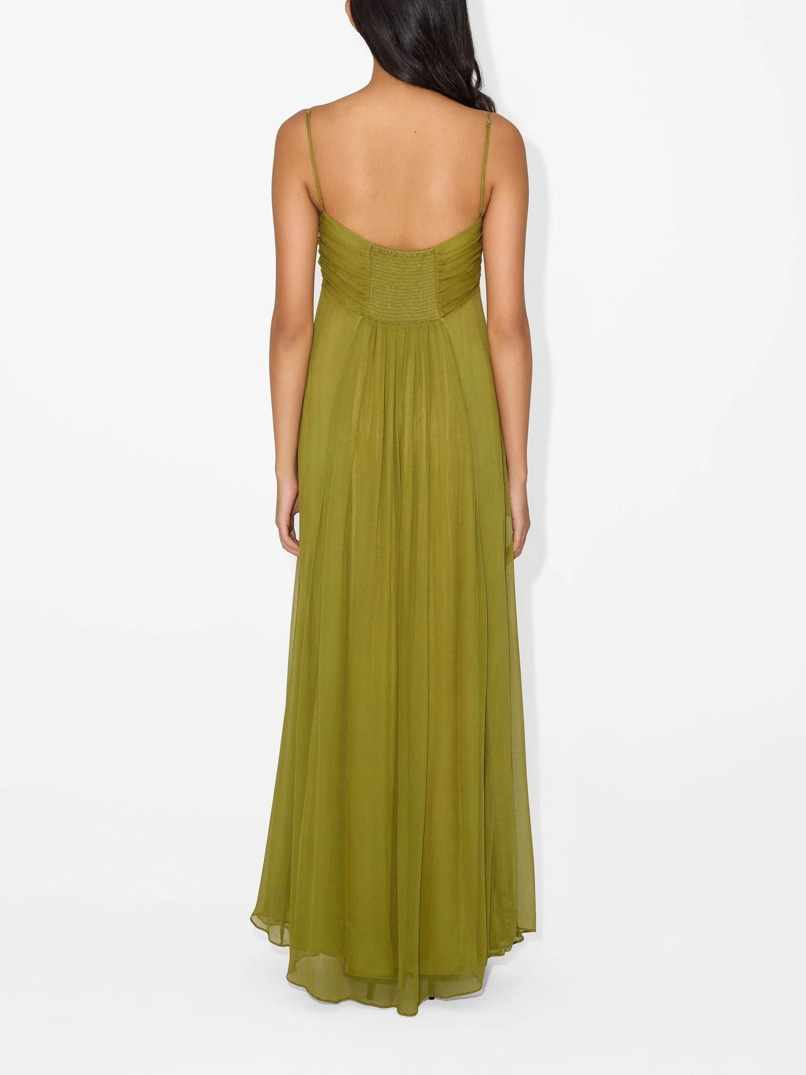 Zomerse maxi damesjurk met spaghettibandjes en cut-out detail – SOLANA BREEZE - Glamorix