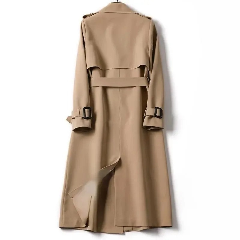 CELINE - Lange trenchcoat met dubbele knoopsluiting en ceintuur voor dames