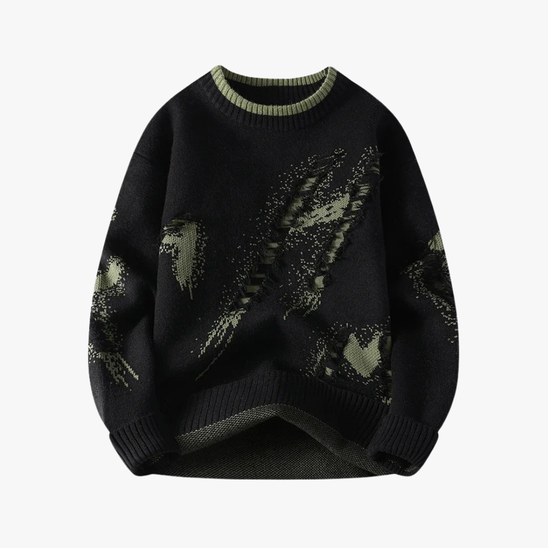 Xerxes | Gebreide trui met abstract patroon - Glamorix