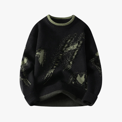 Xerxes | Gebreide trui met abstract patroon - Glamorix
