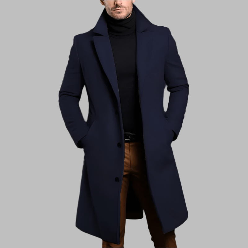 MARCOS - Abrigo largo de lujo para hombre - Glamorix