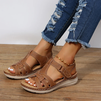 Elegante suède dames sandalen voor de zomer – Solenya SoftSteps - Glamorix