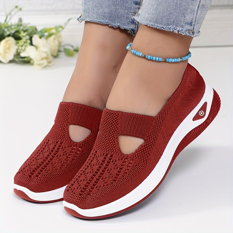 Ademende Lichtgewicht Sneakers met Orthopedische Ondersteuning voor Dames – AIRCOMFORT STEP - Glamorix