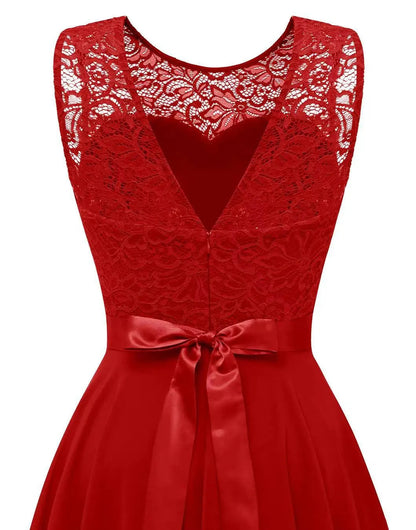 Elegante asymmetrische avondjurk met hoge split – VelouraMist - Glamorix