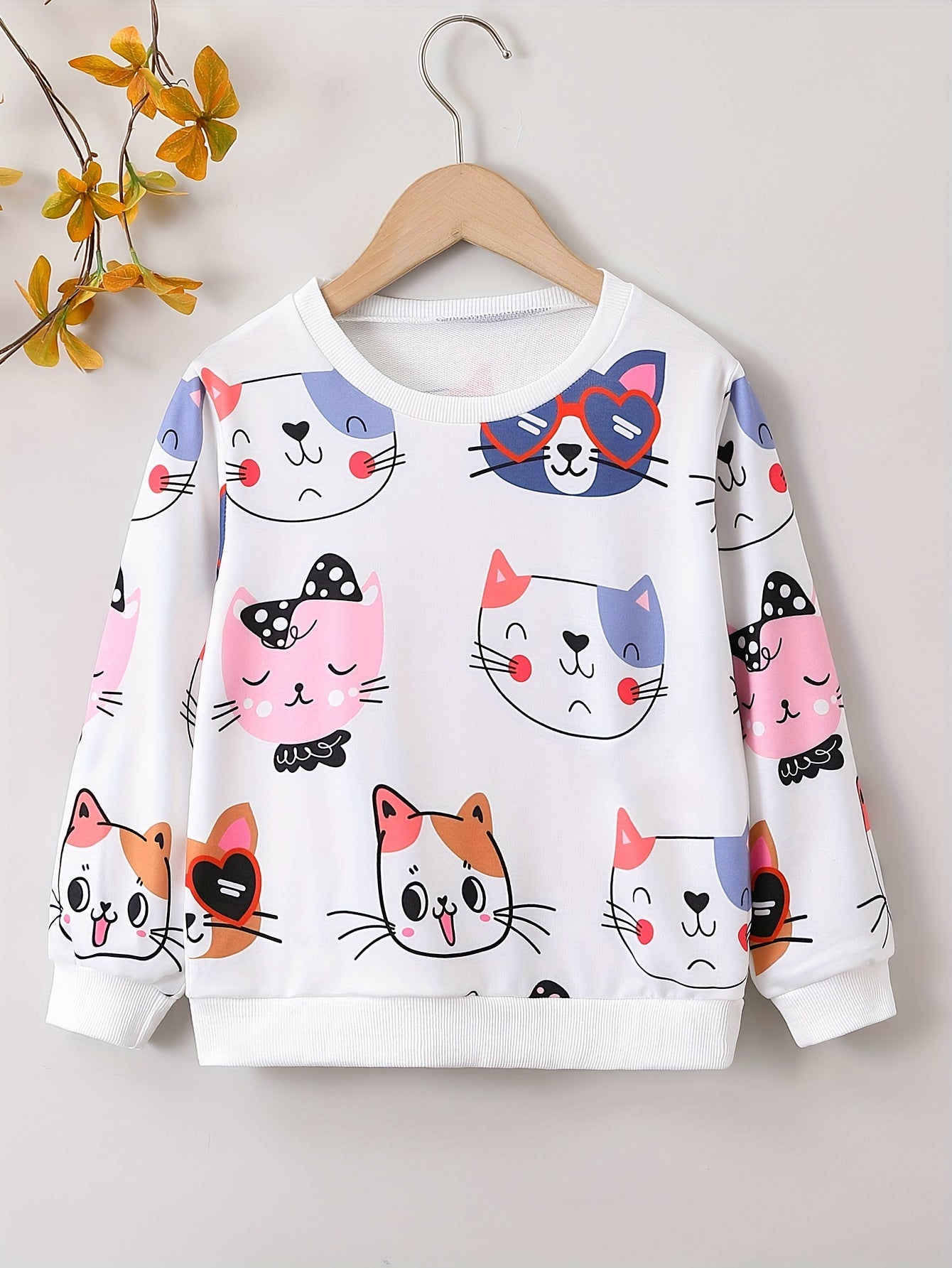 LILY - Toddler meisjes trui met konijn en stippenprint