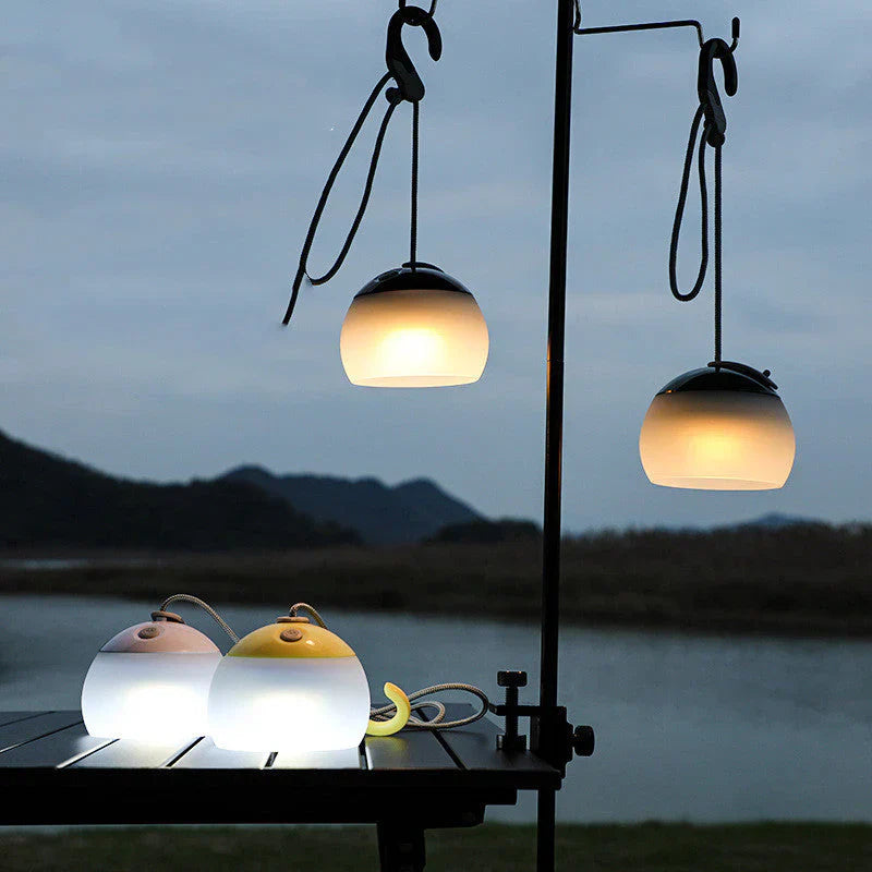 AuroraLicht Retro – Oplaadbare vintage LED lamp met dimfunctie voor binnen & buiten