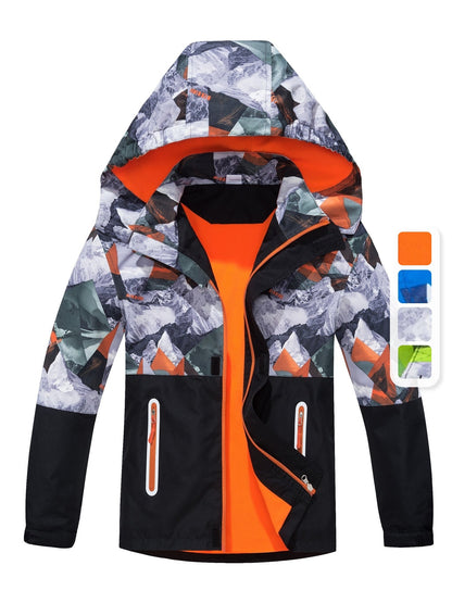 JAYDEN - Waterdichte kinderjas met afneembare capuchon