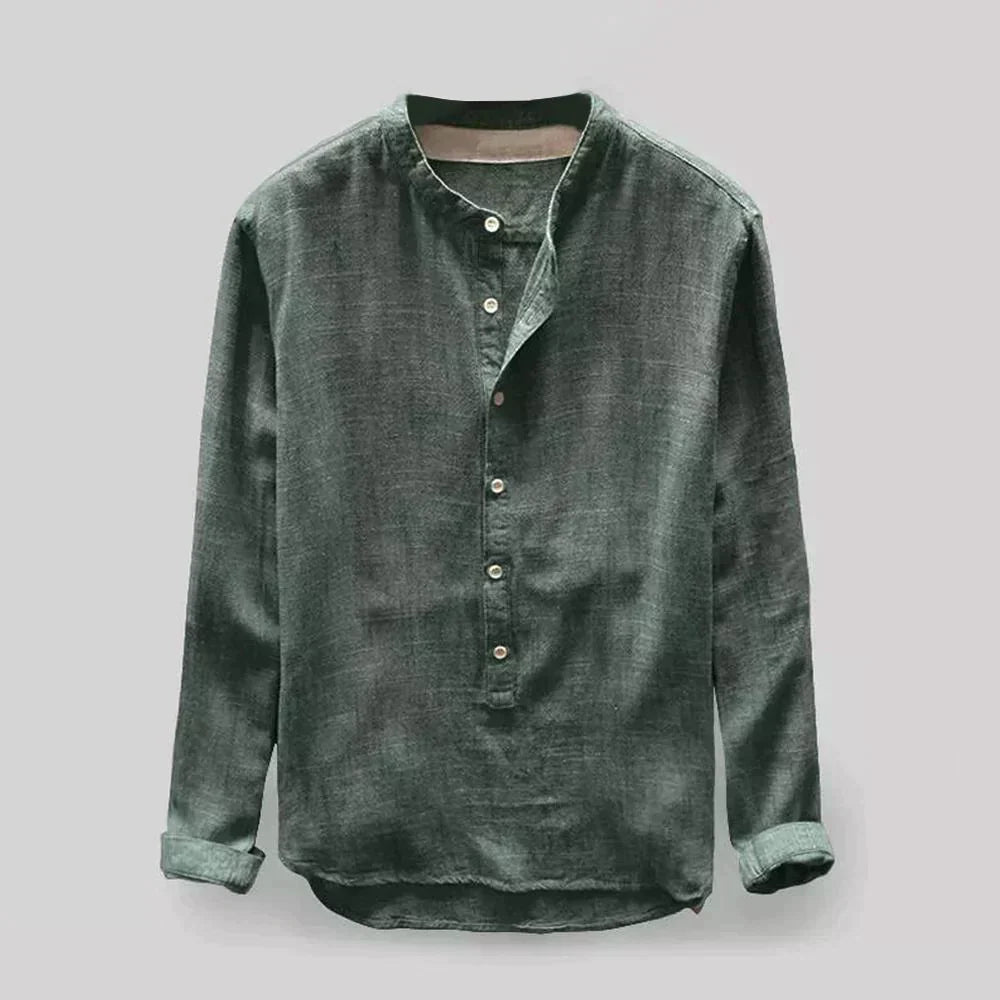FINN - Casual overhemd met bandkraag voor een moderne look
