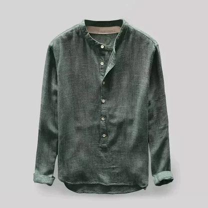 FINN - Casual overhemd met bandkraag voor een moderne look