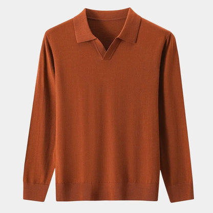 Comfortabele heren V-hals trui met klassieke pasvorm – EDRIAN - Glamorix