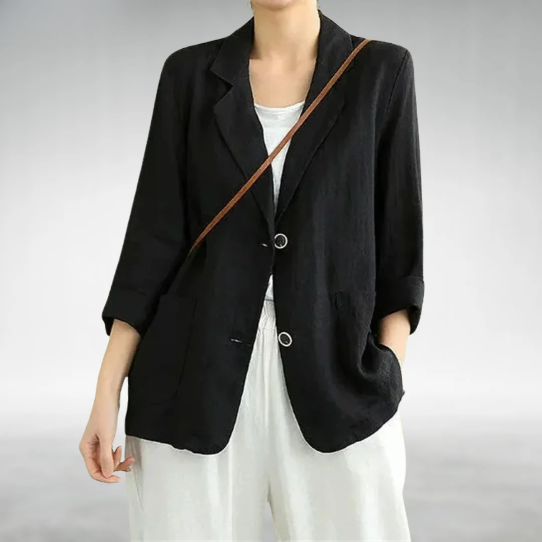 Imelda - Losvallend dames colbert met casual snit - Glamorix