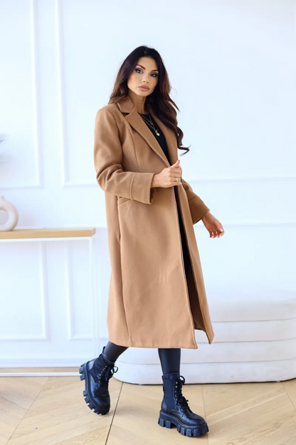 LORELEI - Chique dames trenchcoat met getailleerde pasvorm en klassiek lang model